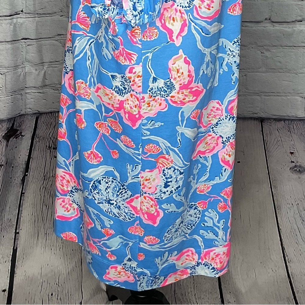 Lilly Pulitzer Easley Short Sleeve Dress Multi Bahamian Rhapsody Large NWT - Picture 14 of 16